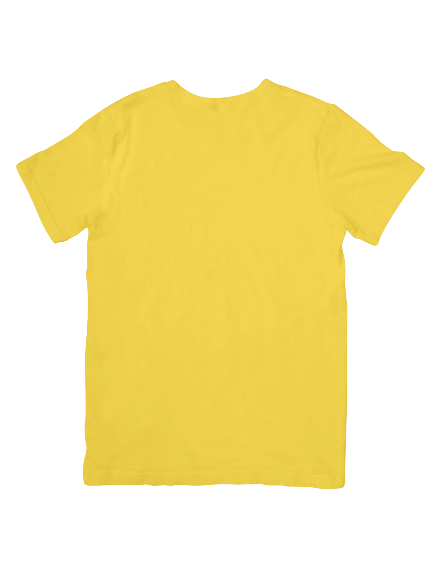 Men Classic Cotton Printed T-shirt Yellow