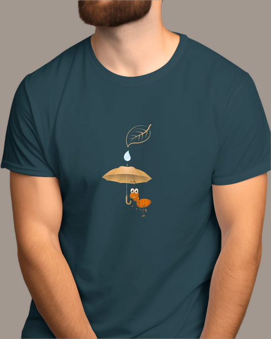Men Classic Fit T-Shirt - Ant - Petrol Blue