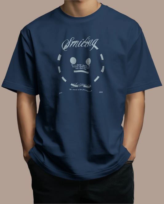 Men Oversized Cotton Printed T-shirt