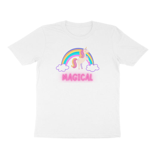 Kids Graphic T-shirt White Unicorn