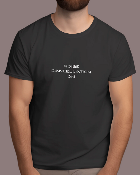 Men Classic Fit Graphic T-shirt - Noise Can - Black