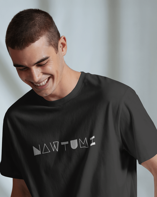 Men Classic Fit Graphic T-shirt - Nawtumi - Black