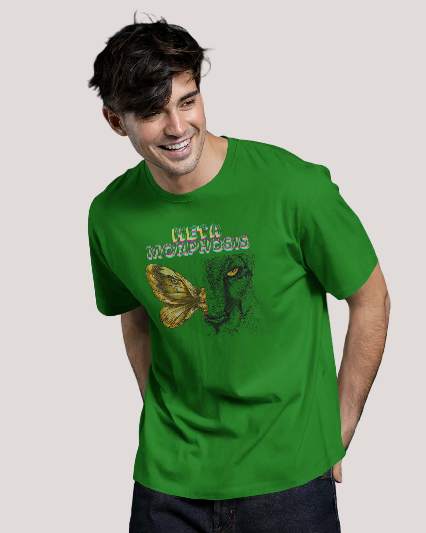 Unisex Classic Fit T-Shirt - Metamorphosis - Green